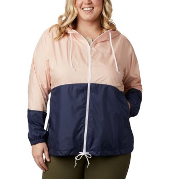 Dámské Bundy Columbia Flash Forward Windbreaker Plus Size Tmavě Blankyt CBRPOM397